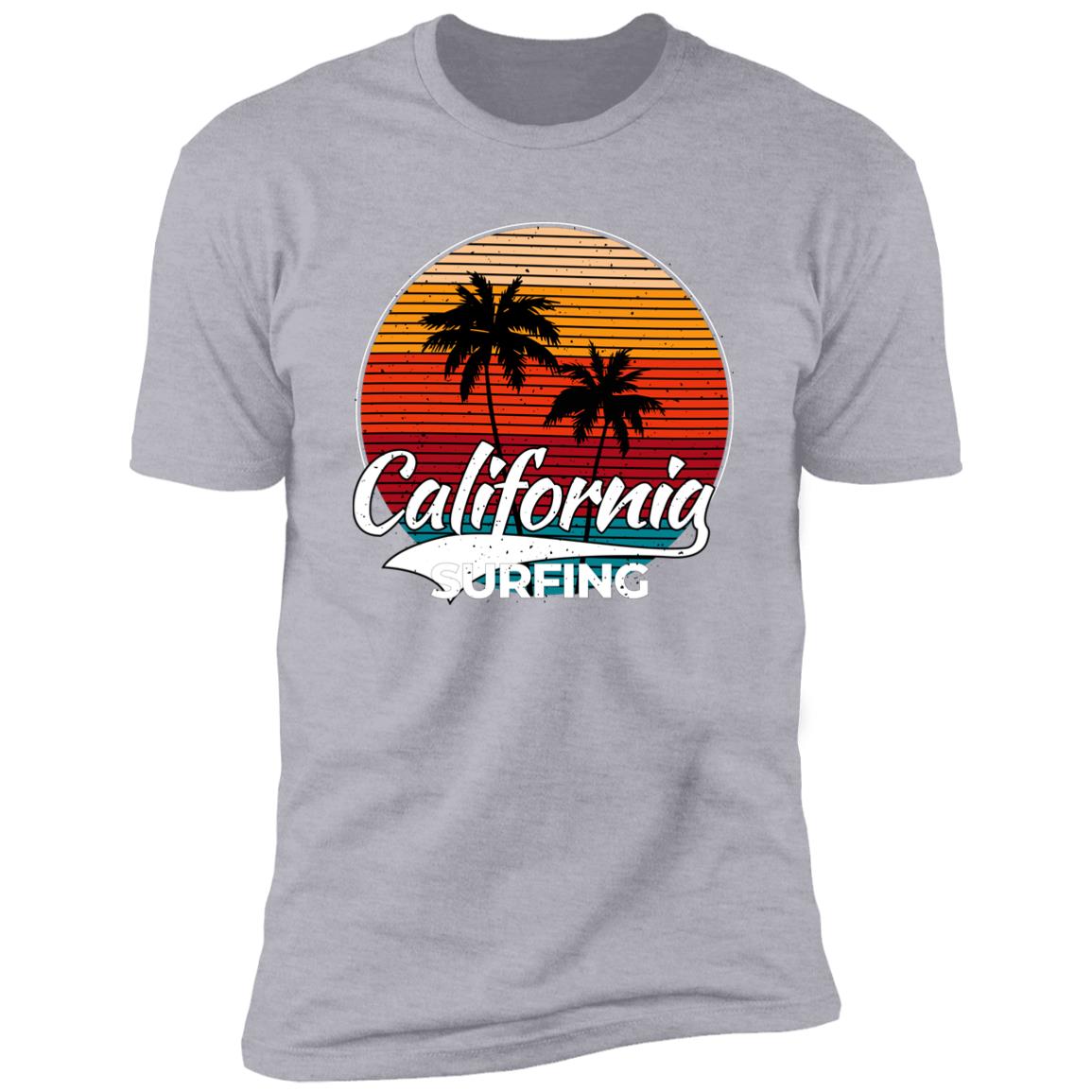 retro clifornia surfing Premium Short Sleeve T-Shirt