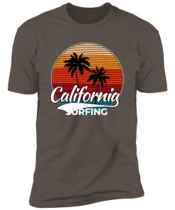 Alternative view of retro clifornia surfing Premium Short Sleeve T-Shirt