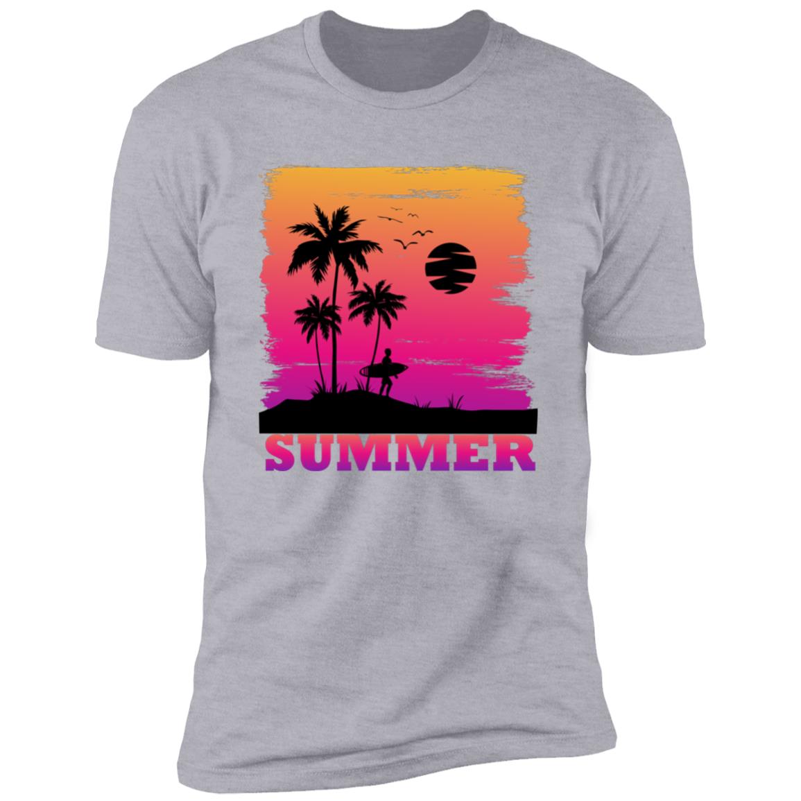 Retro summer surfing Premium Short Sleeve T-Shirt
