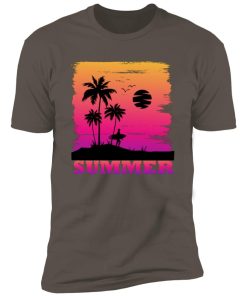 Alternative view of Retro summer surfing Premium Short Sleeve T-Shirt