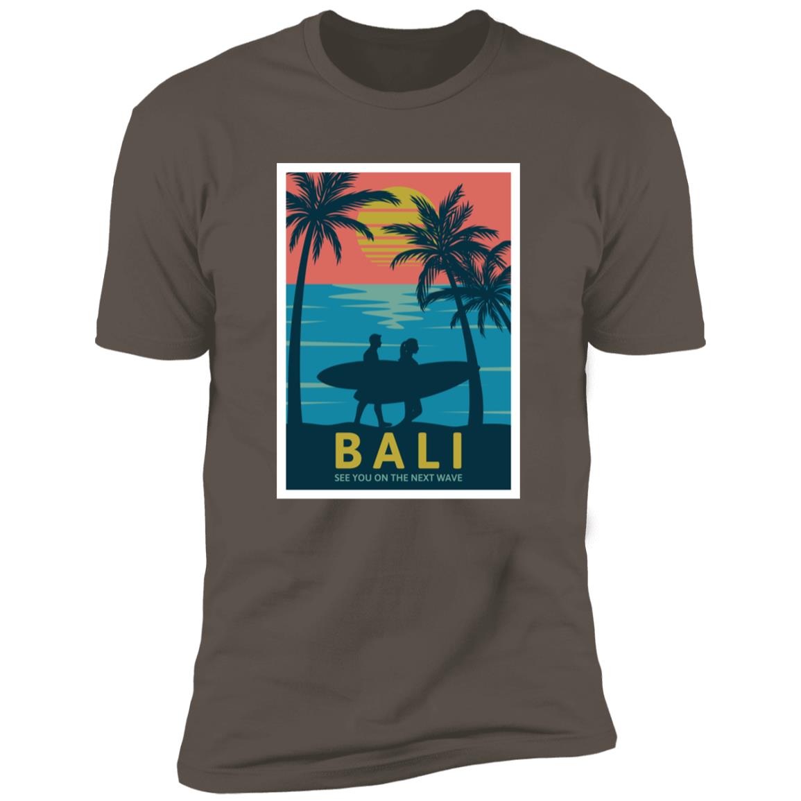 retro bali Premium Short Sleeve T-Shirt - Image 2