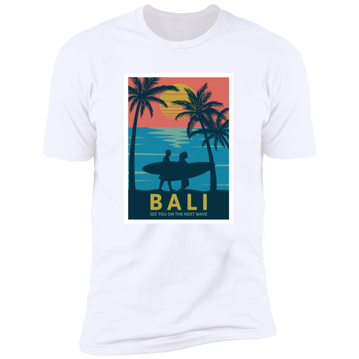 retro bali Premium Short Sleeve T-Shirt - Image 3