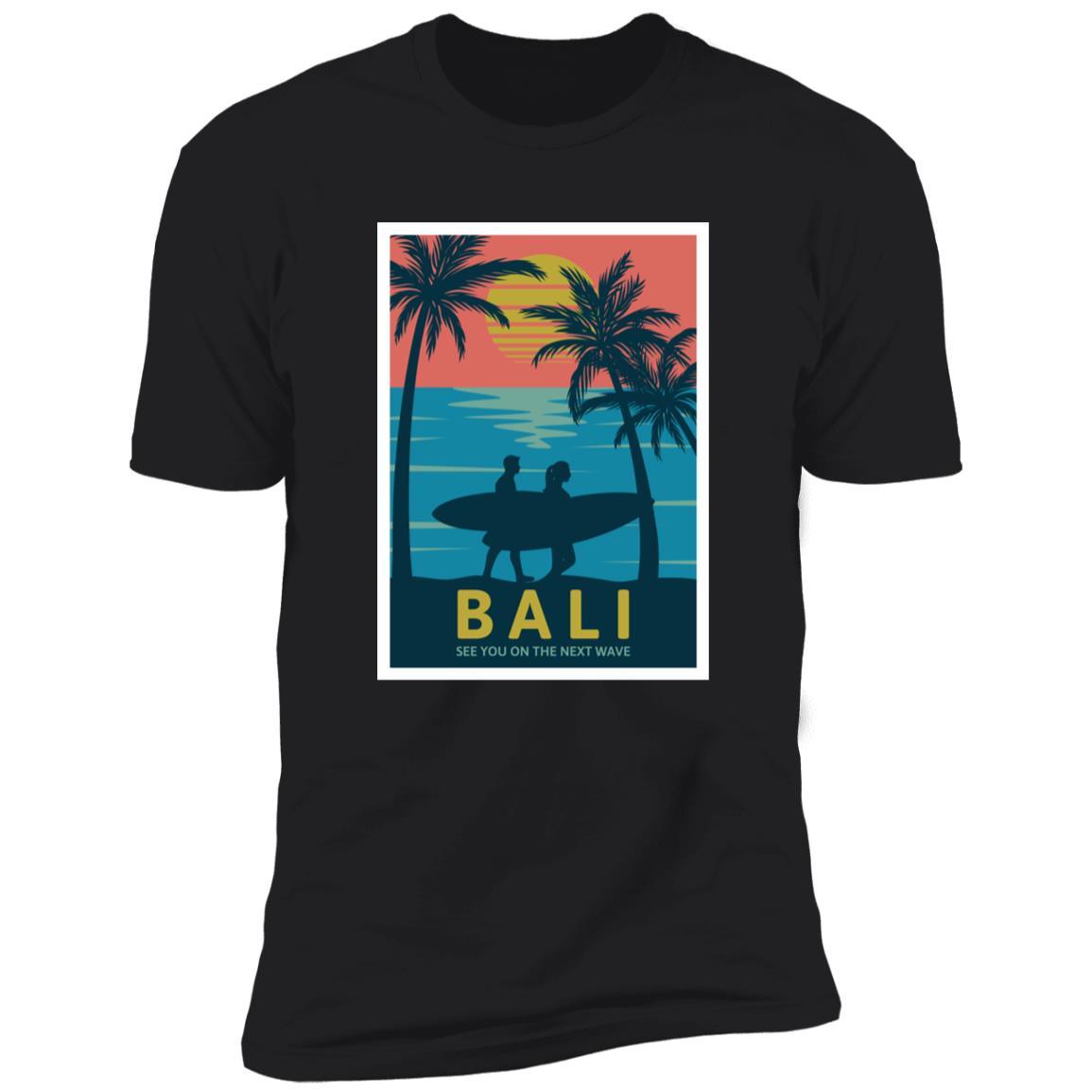retro bali Premium Short Sleeve T-Shirt - Image 4