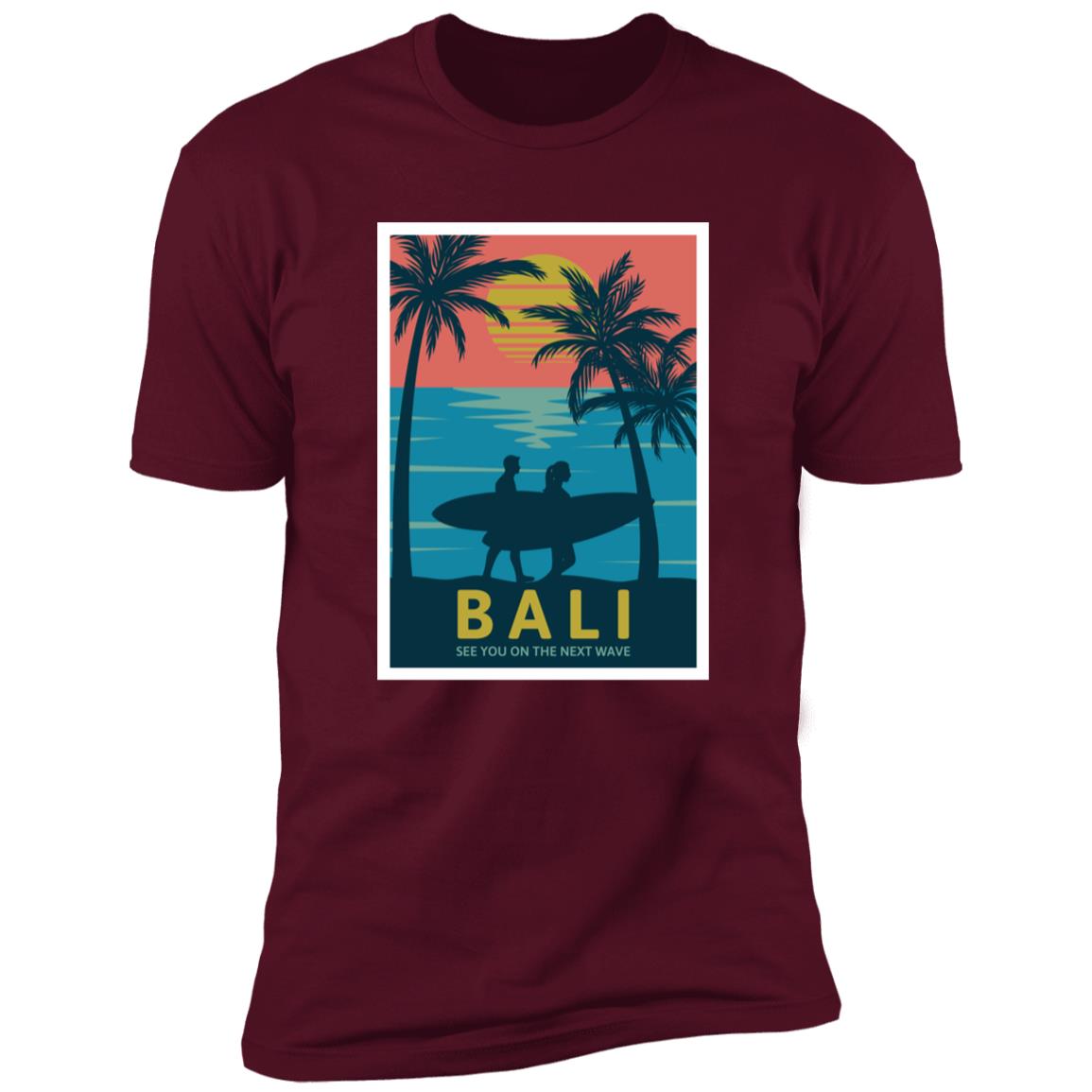 retro bali Premium Short Sleeve T-Shirt - Image 5