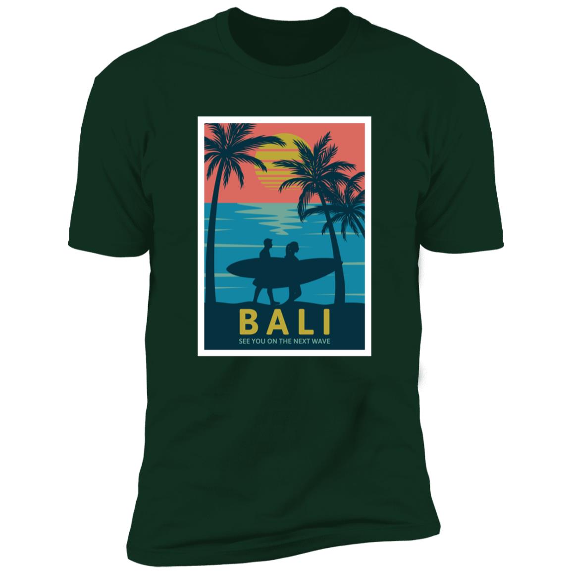 retro bali Premium Short Sleeve T-Shirt - Image 6