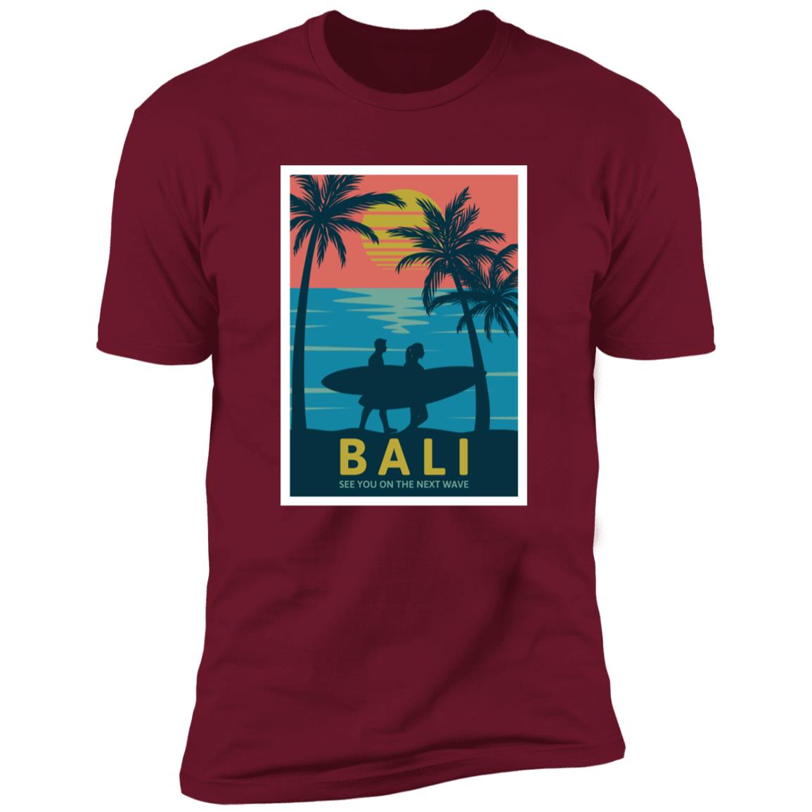 retro bali Premium Short Sleeve T-Shirt - Image 7