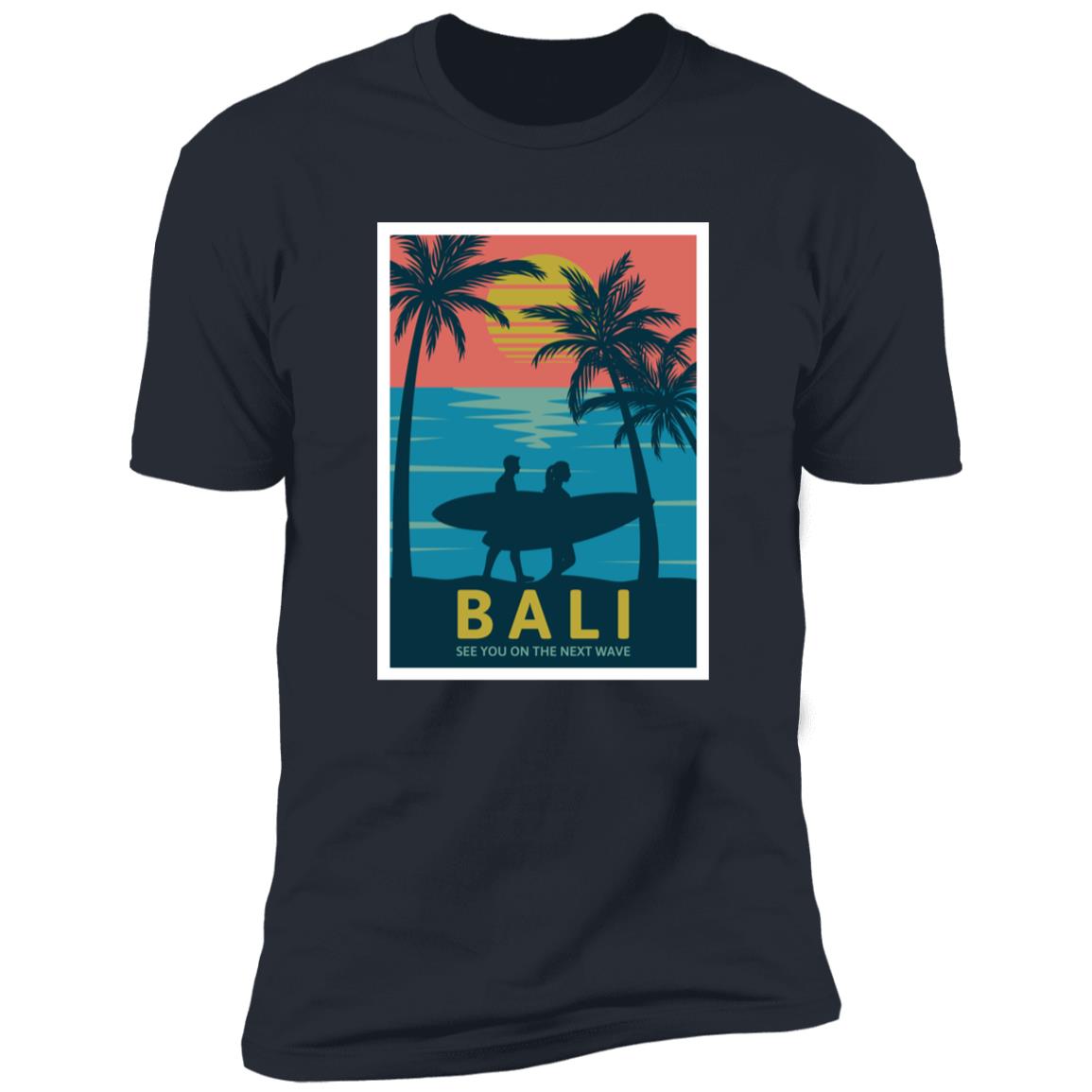 retro bali Premium Short Sleeve T-Shirt - Image 9
