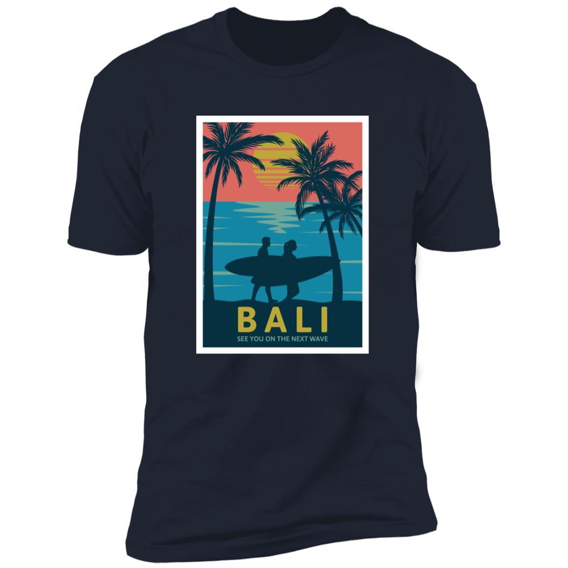 retro bali Premium Short Sleeve T-Shirt - Image 11