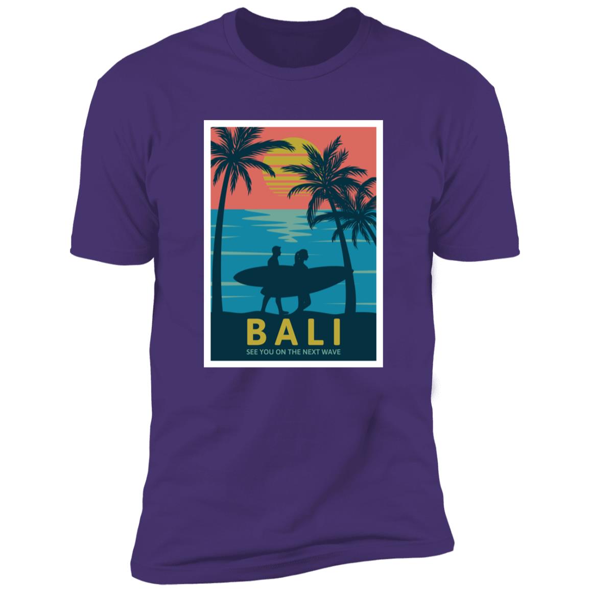 retro bali Premium Short Sleeve T-Shirt - Image 13