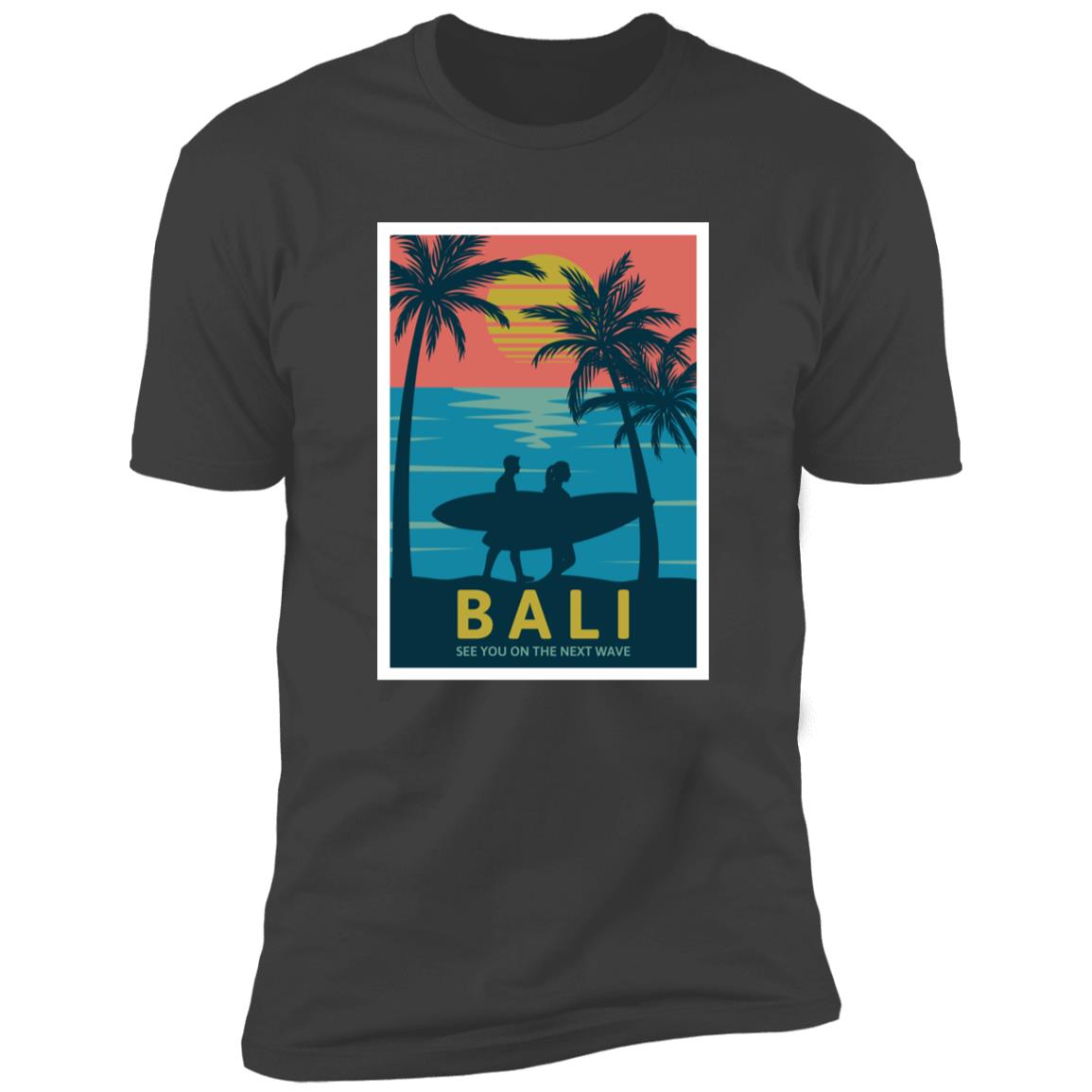 retro bali Premium Short Sleeve T-Shirt - Image 8