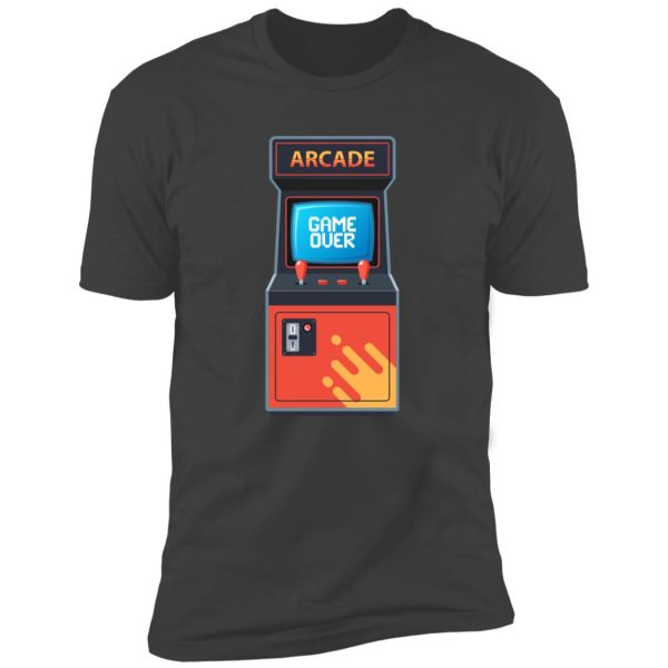 retro arcade machine Premium Short Sleeve T-Shirt - Image 8