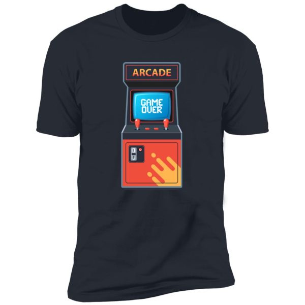 retro arcade machine Premium Short Sleeve T-Shirt - Image 9