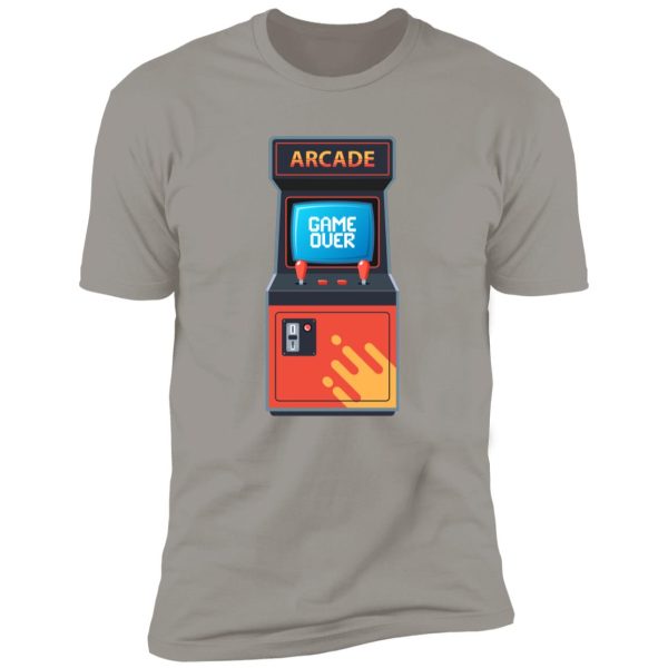 retro arcade machine Premium Short Sleeve T-Shirt - Image 10