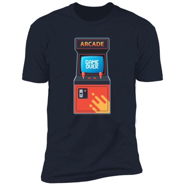 retro arcade machine Premium Short Sleeve T-Shirt - Image 11
