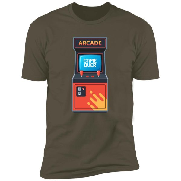 retro arcade machine Premium Short Sleeve T-Shirt - Image 12