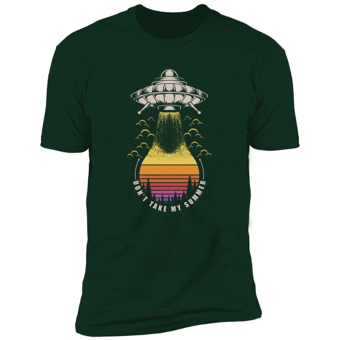 retro ufo take summer Premium Short Sleeve T-Shirt - Image 6