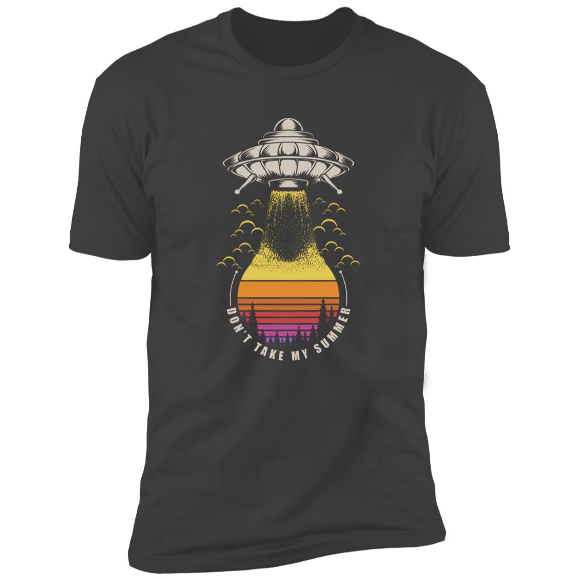 retro ufo take summer Premium Short Sleeve T-Shirt - Image 8