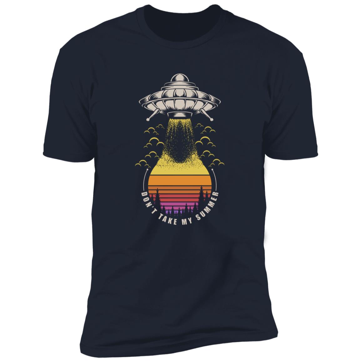 retro ufo take summer Premium Short Sleeve T-Shirt - Image 11