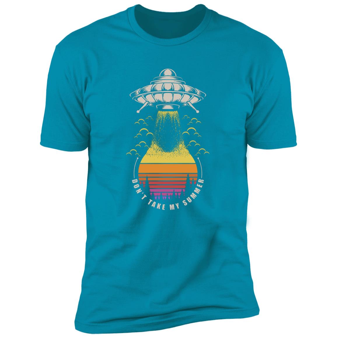 retro ufo take summer Premium Short Sleeve T-Shirt - Image 14