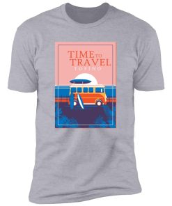 VW Surf Bus Tofino BC Long Beach Premium Short Sleeve T-Shirt