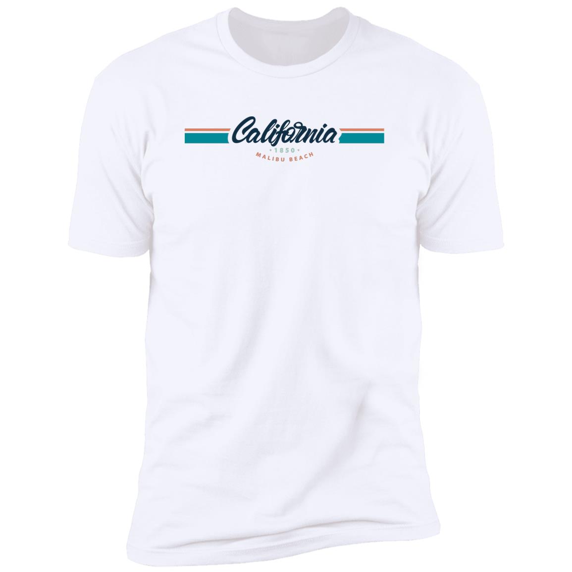 retro mailbu beach Premium Short Sleeve T-Shirt - Image 3