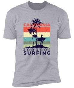 retro clifornia surfing2 Premium Short Sleeve T-Shirt