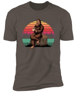 Alternative view of retro sasquatch Premium Short Sleeve T-Shirt