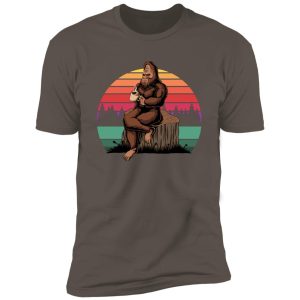 Alternative view of retro sasquatch Premium Short Sleeve T-Shirt