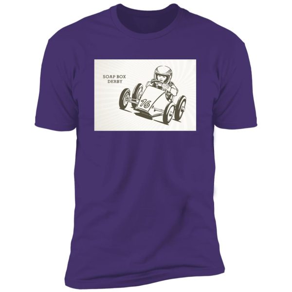 retro soap box derby Premium Short Sleeve T-Shirt - Image 13