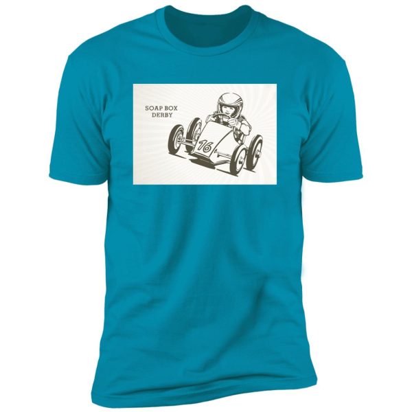 retro soap box derby Premium Short Sleeve T-Shirt - Image 14