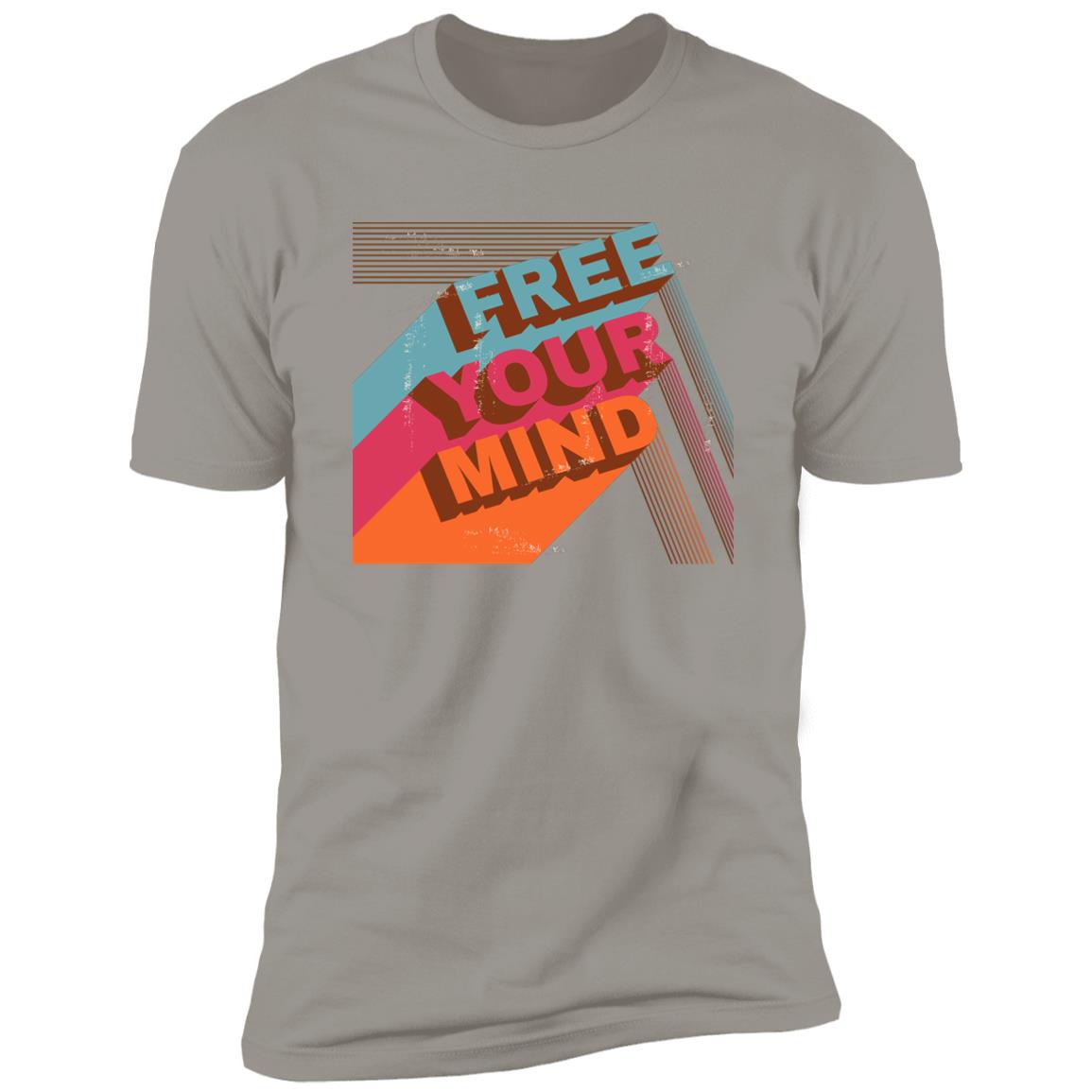 retro free your mind Premium Short Sleeve T-Shirt - Image 10