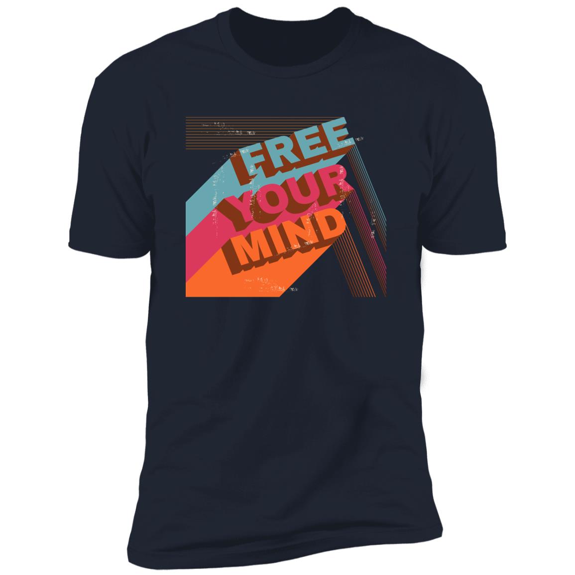 retro free your mind Premium Short Sleeve T-Shirt - Image 11