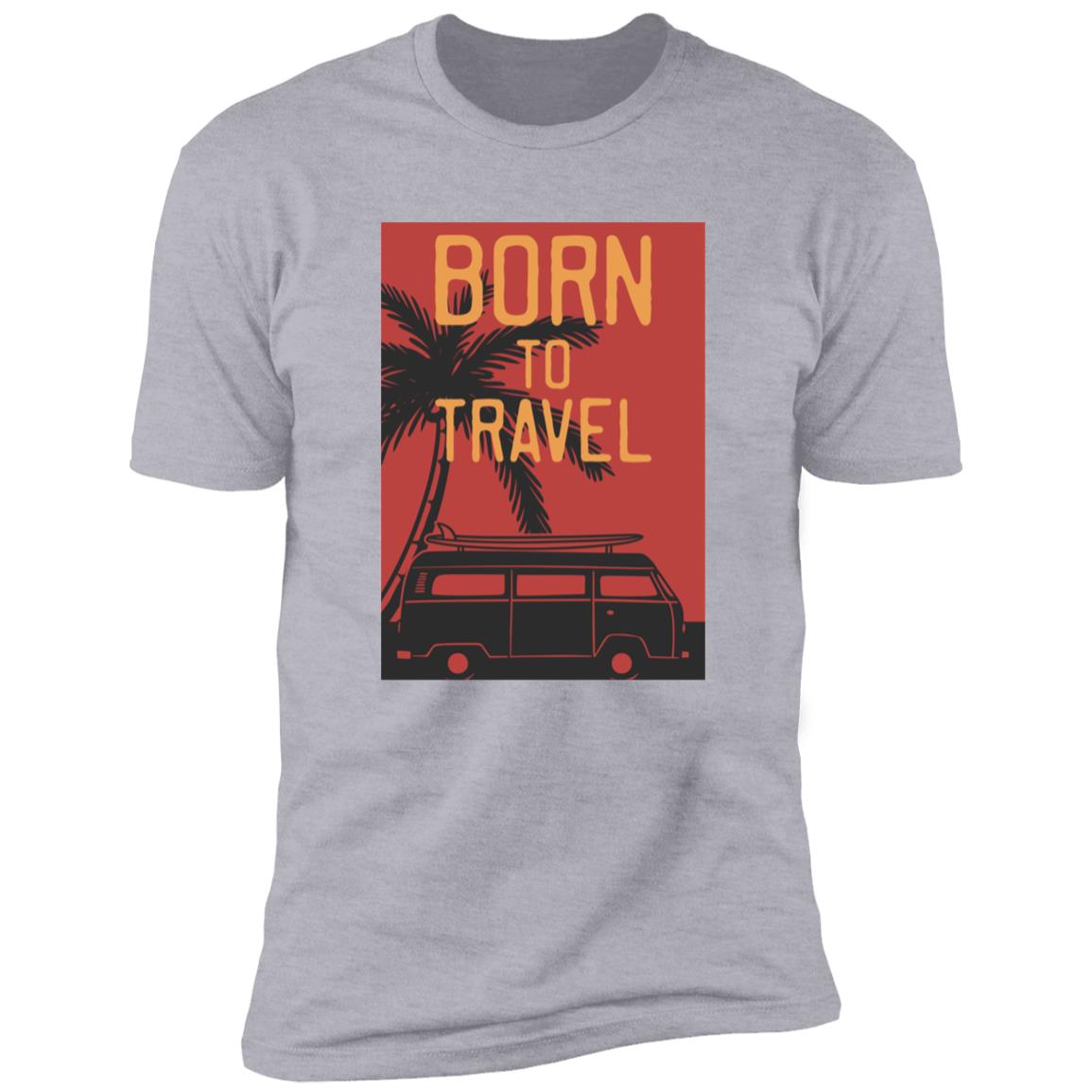retro born to travel Premium Short Sleeve T-Shirt