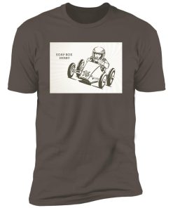 Alternative view of retro soap box derby Premium Short Sleeve T-Shirt
