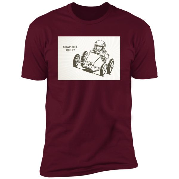 retro soap box derby Premium Short Sleeve T-Shirt - Image 5