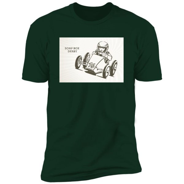 retro soap box derby Premium Short Sleeve T-Shirt - Image 6