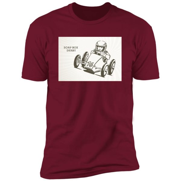 retro soap box derby Premium Short Sleeve T-Shirt - Image 7