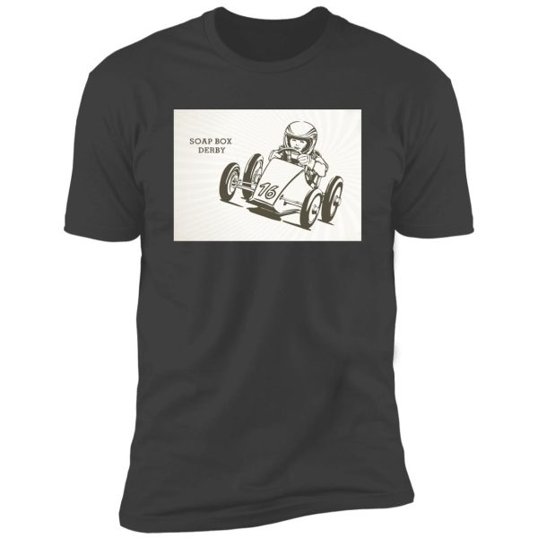 retro soap box derby Premium Short Sleeve T-Shirt - Image 8