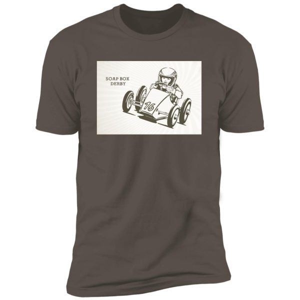 retro soap box derby Premium Short Sleeve T-Shirt - Image 2