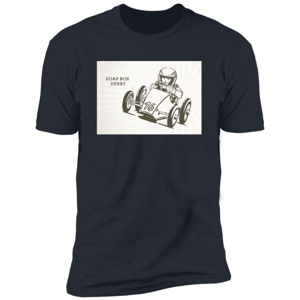 retro soap box derby Premium Short Sleeve T-Shirt - Image 9