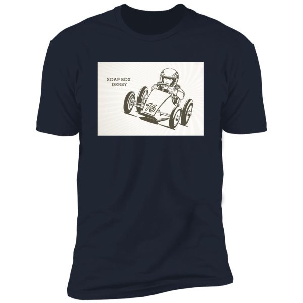 retro soap box derby Premium Short Sleeve T-Shirt - Image 11