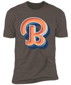 Alternative view of retro B cool script Premium Short Sleeve T-Shirt