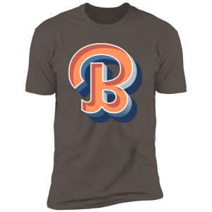 Alternative view of retro B cool script Premium Short Sleeve T-Shirt