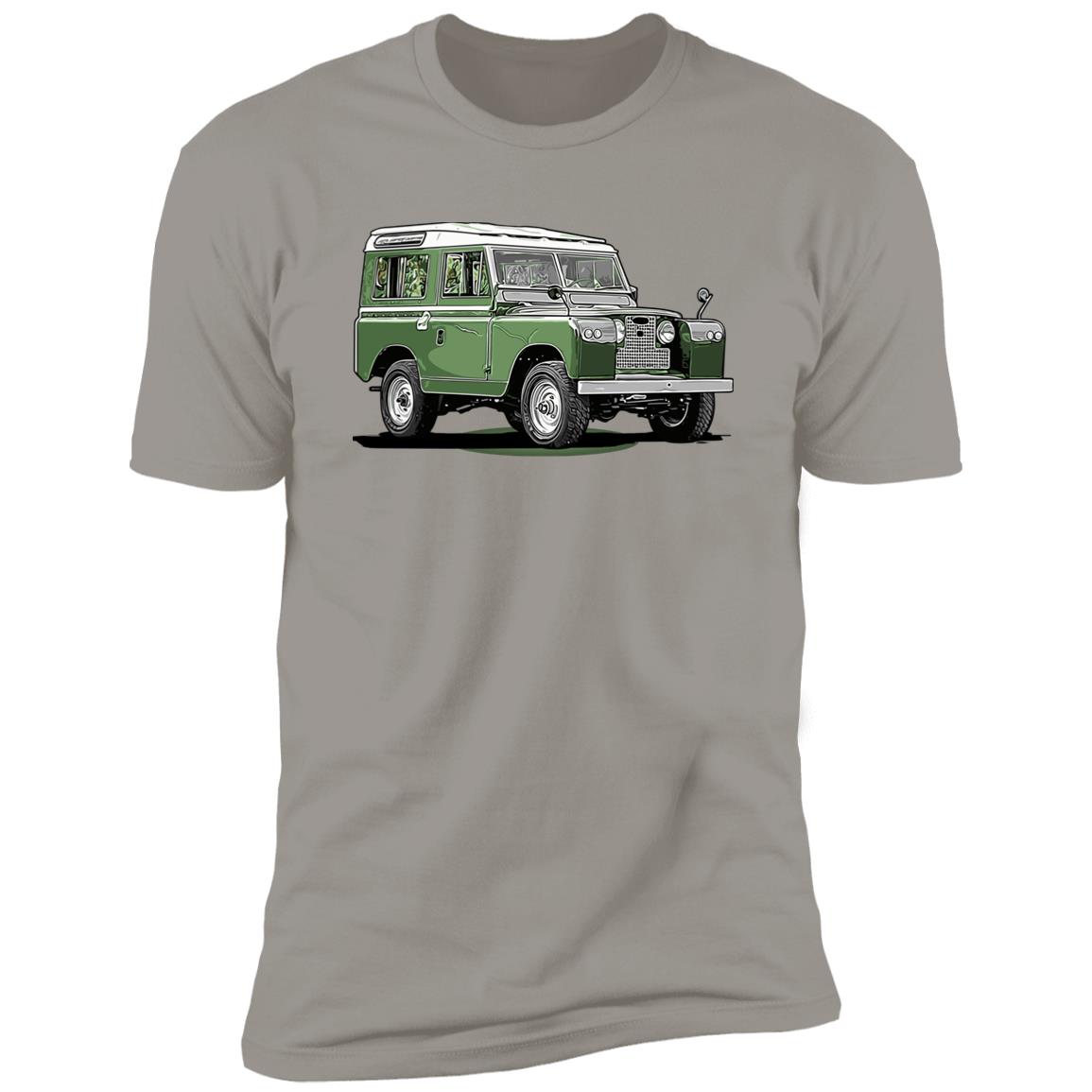 retro land rover Premium Short Sleeve T-Shirt - Image 10