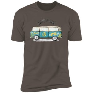 Alternative view of retro hippie bus Premium Short Sleeve T-Shirt