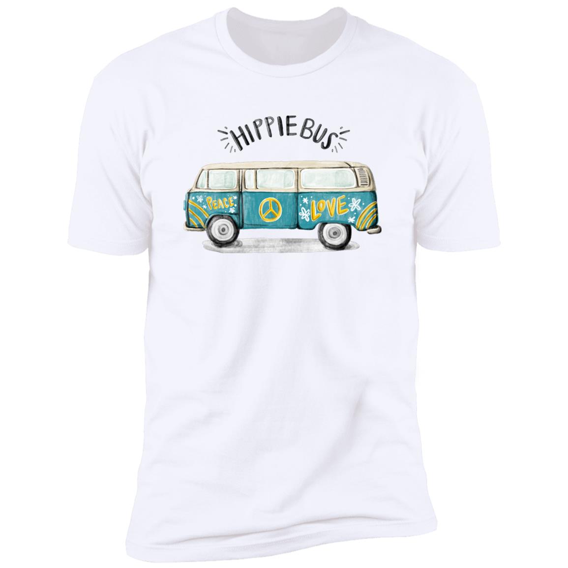 retro hippie bus Premium Short Sleeve T-Shirt - Image 3