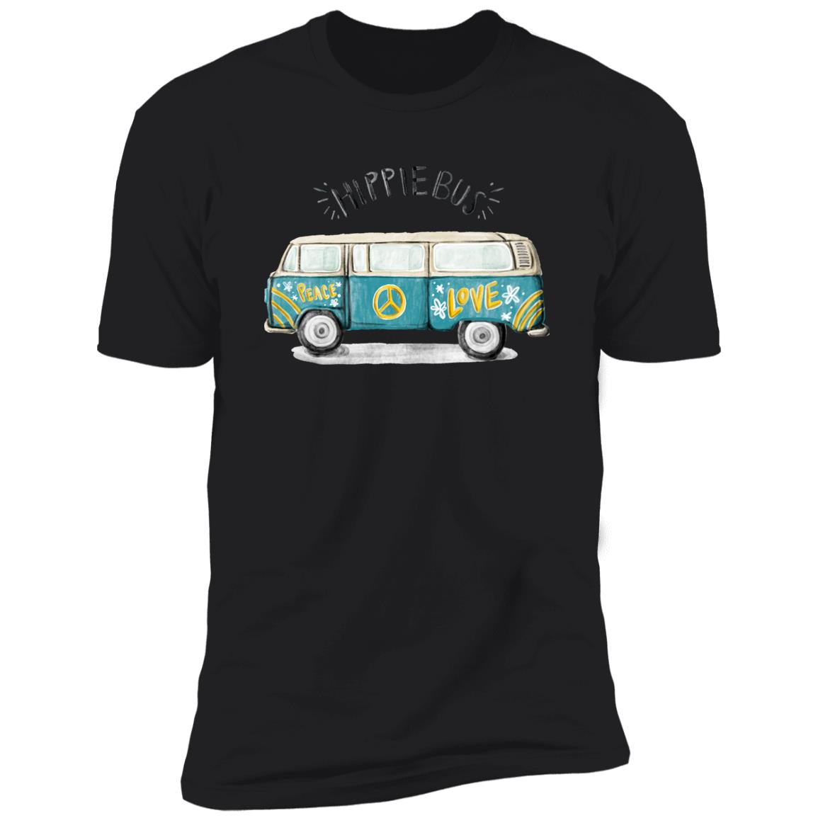 retro hippie bus Premium Short Sleeve T-Shirt - Image 4
