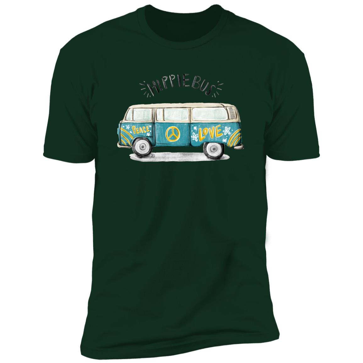 retro hippie bus Premium Short Sleeve T-Shirt - Image 6