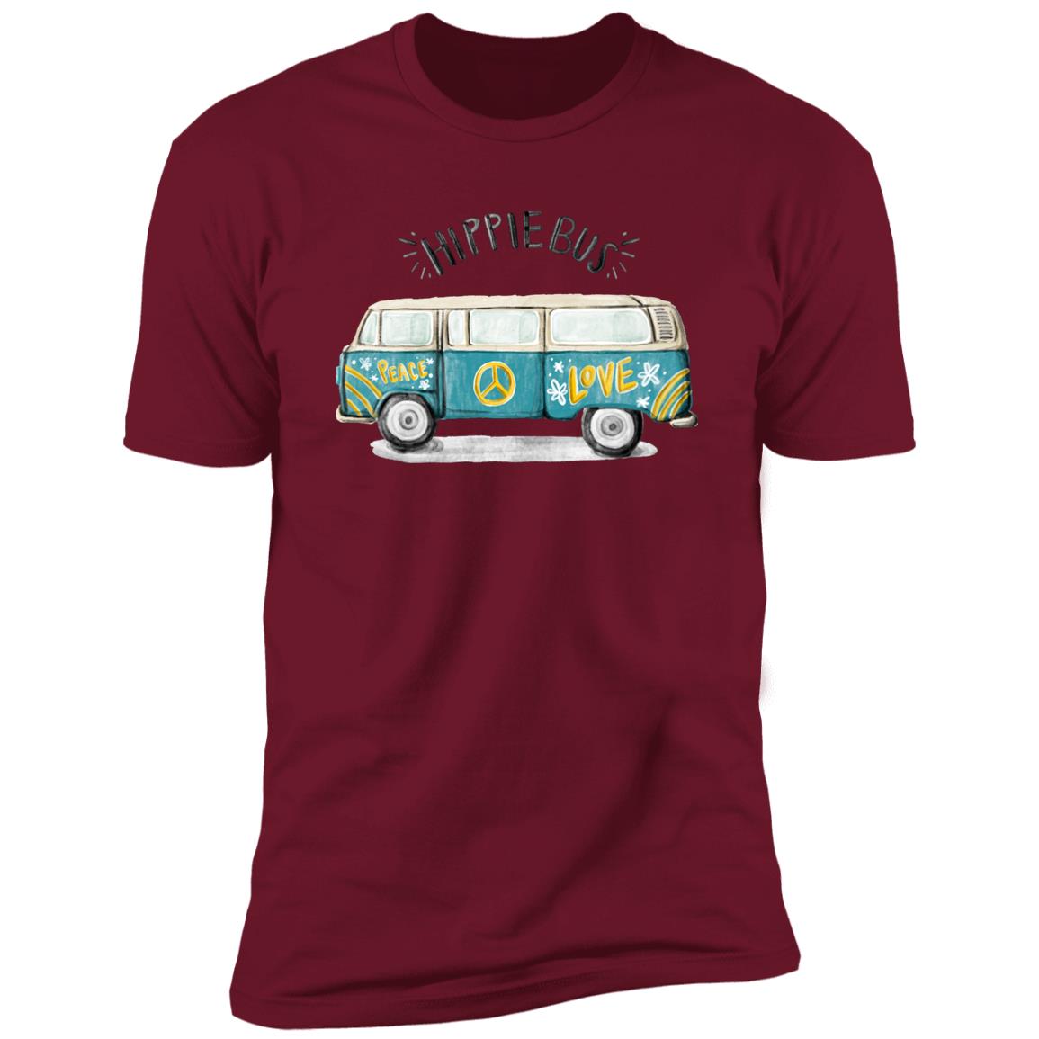 retro hippie bus Premium Short Sleeve T-Shirt - Image 7