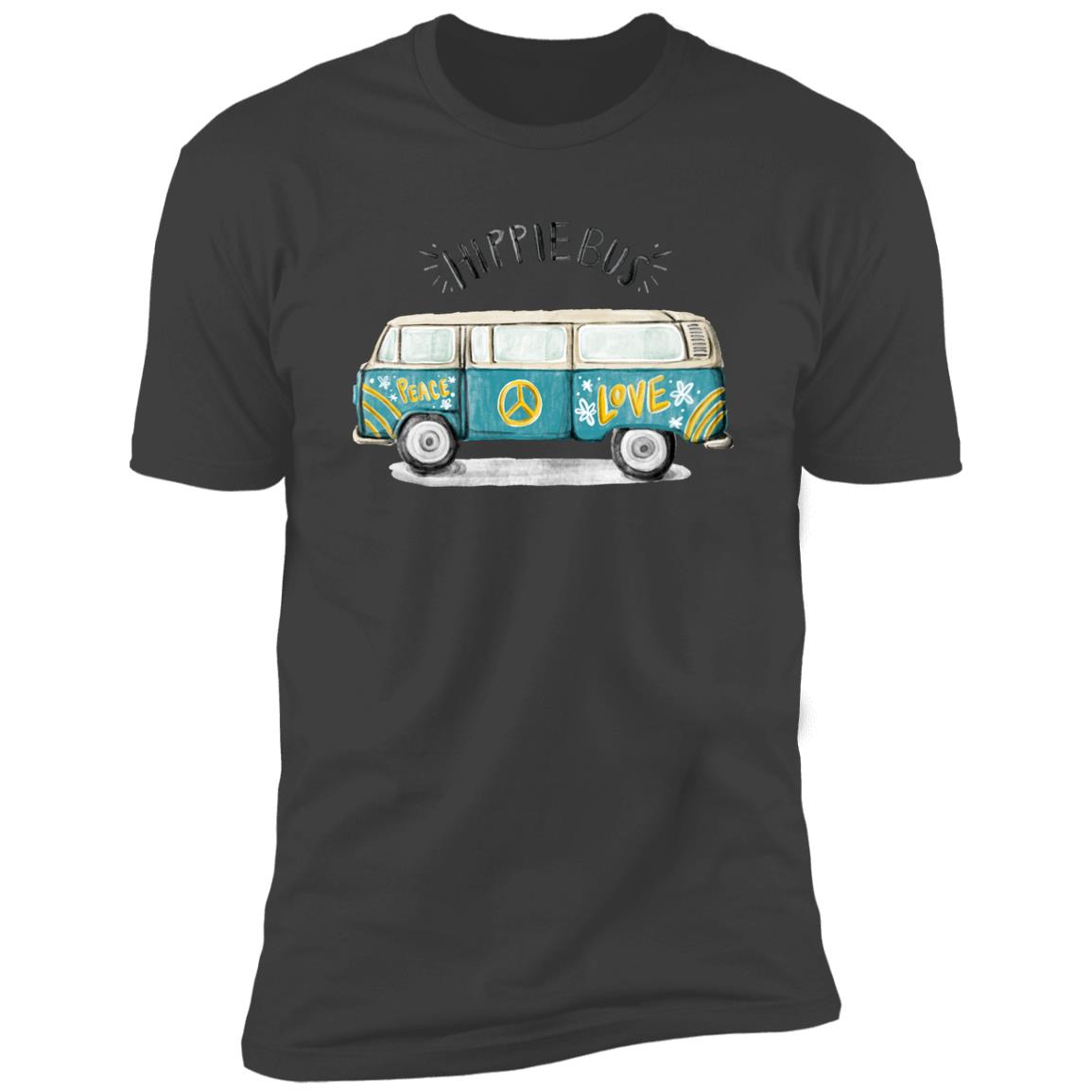retro hippie bus Premium Short Sleeve T-Shirt - Image 8